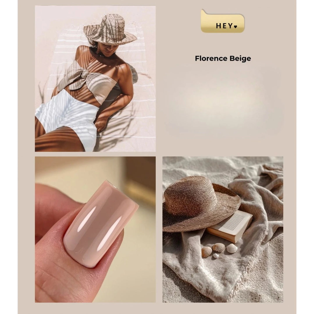 HEYLOVE Gel Polish Florence Beige, 15 ml