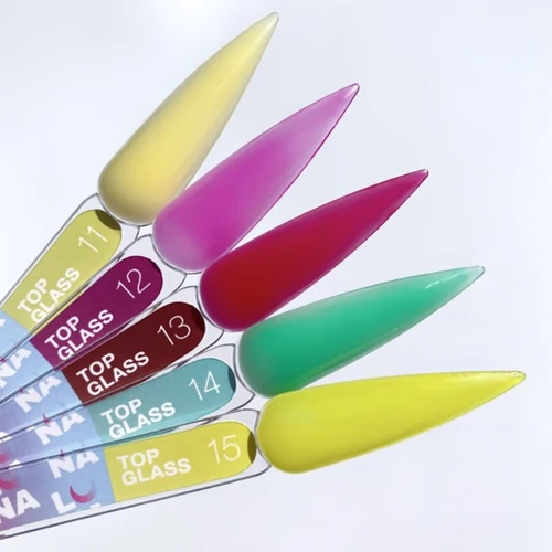 LUNA Glossy No-Wipe Gel Polish Top Coat Top Glass No. 11, 13 ml - Foto č.3