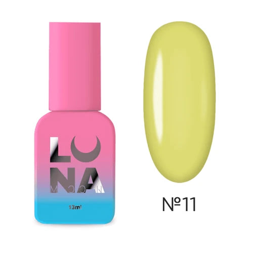 LUNA Glossy No-Wipe Gel Polish Top Coat Top Glass No. 11, 13 ml