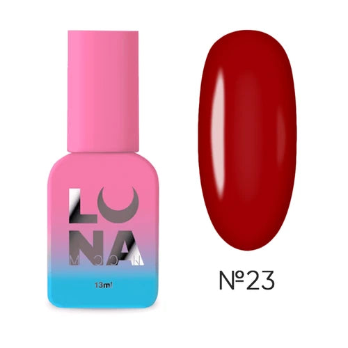 LUNA Glossy No-Wipe Gel Polish Top Coat Top Glass No. 23, 13 ml