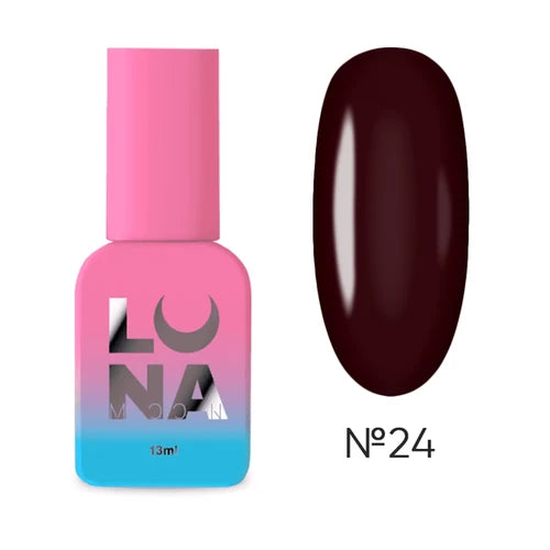 LUNA Glossy No-Wipe Gel Polish Top Coat Top Glass No. 24, 13 ml