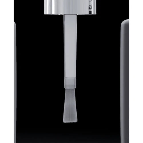 Close-up of a nail polish brush with matte finish, professional manicure accessory