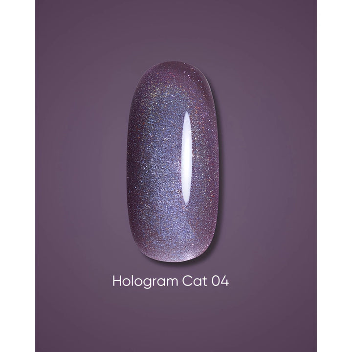 Dark Gel Polish Hologram Cat 04, 6 ml