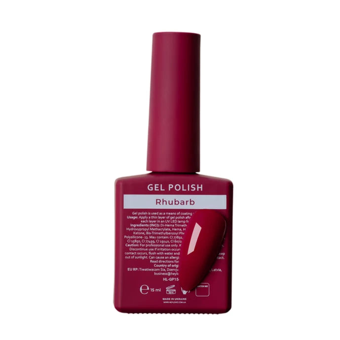 HEYLOVE Gel Polish RHUBARB, 15 ml