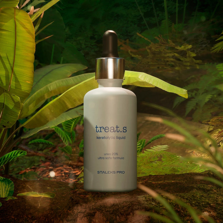 Kerolytic liquid dropper bottle for manicure, labeled &