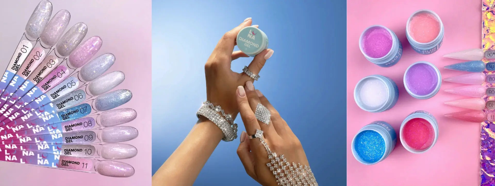 LUNAmoon Diamond Gel professional nail collection