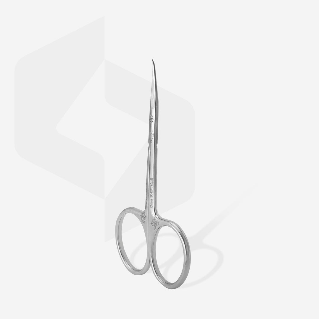 STALEKS PRO Cuticle Scissors with Hook EXCLUSIVE 21 TYPE 2 (Magnolia)