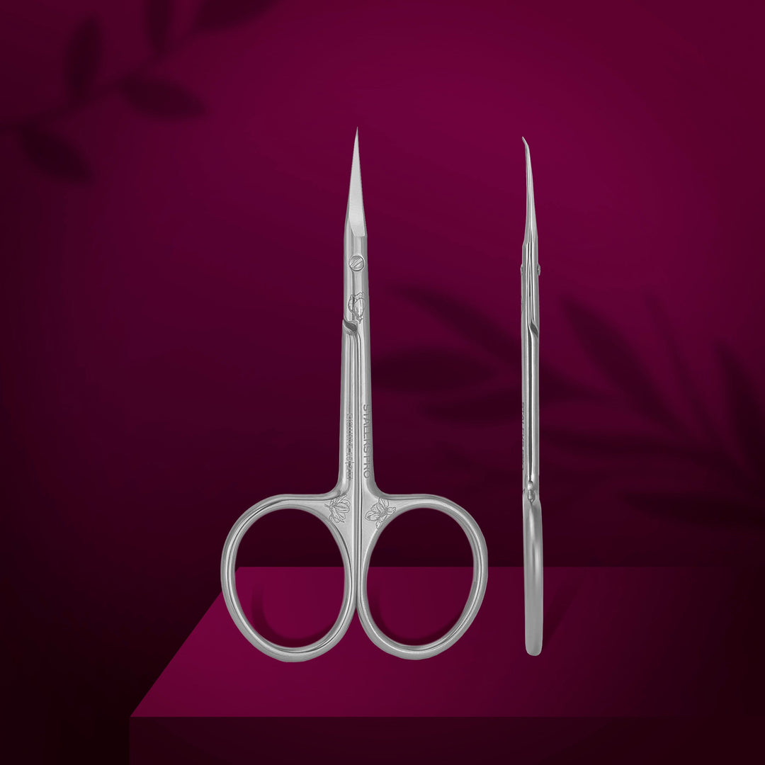 STALEKS PRO Cuticle Scissors with Hook EXCLUSIVE 23 TYPE 2 (Magnolia)