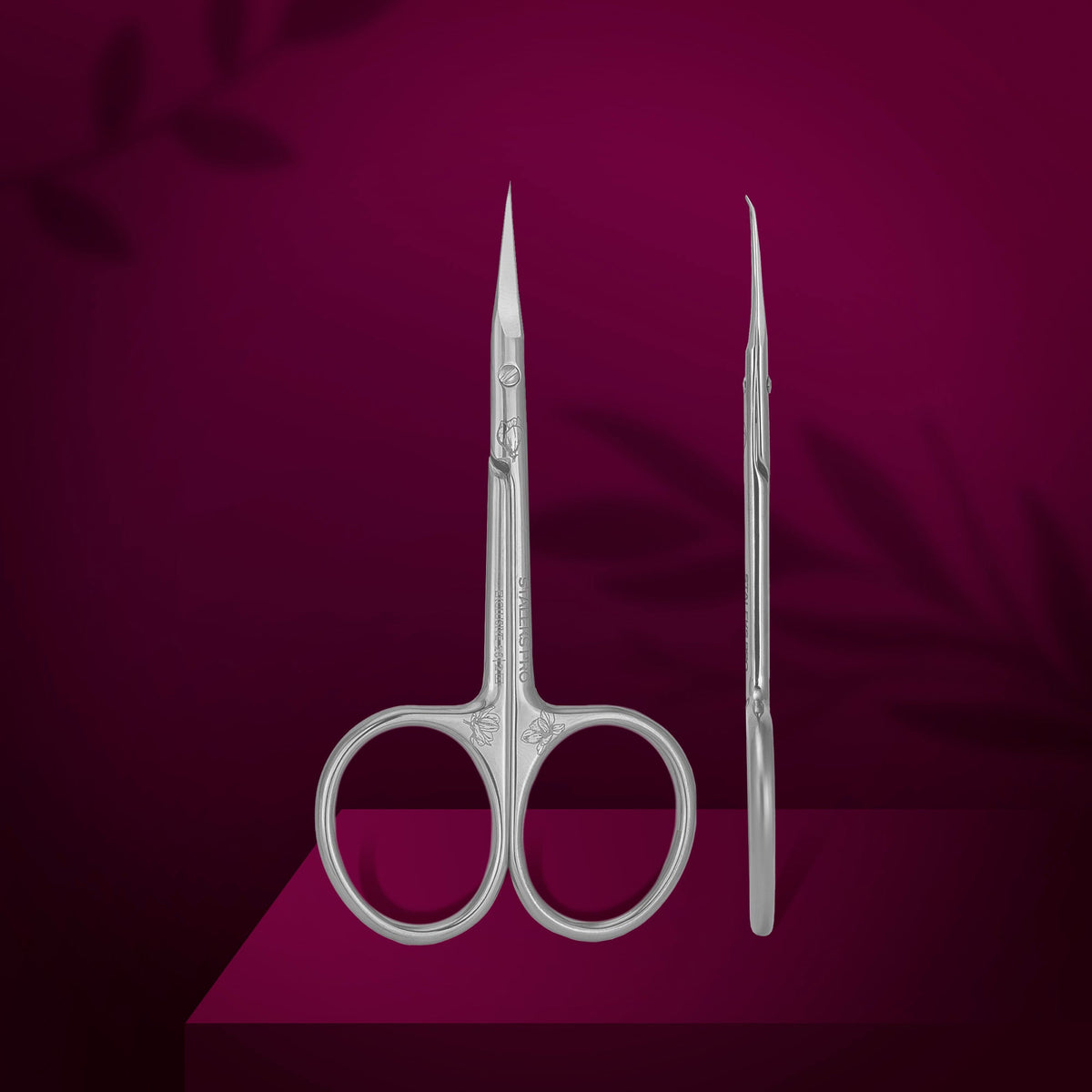 STALEKS PRO Cuticle Scissors with Hook EXCLUSIVE 23 TYPE 2 (Magnolia)