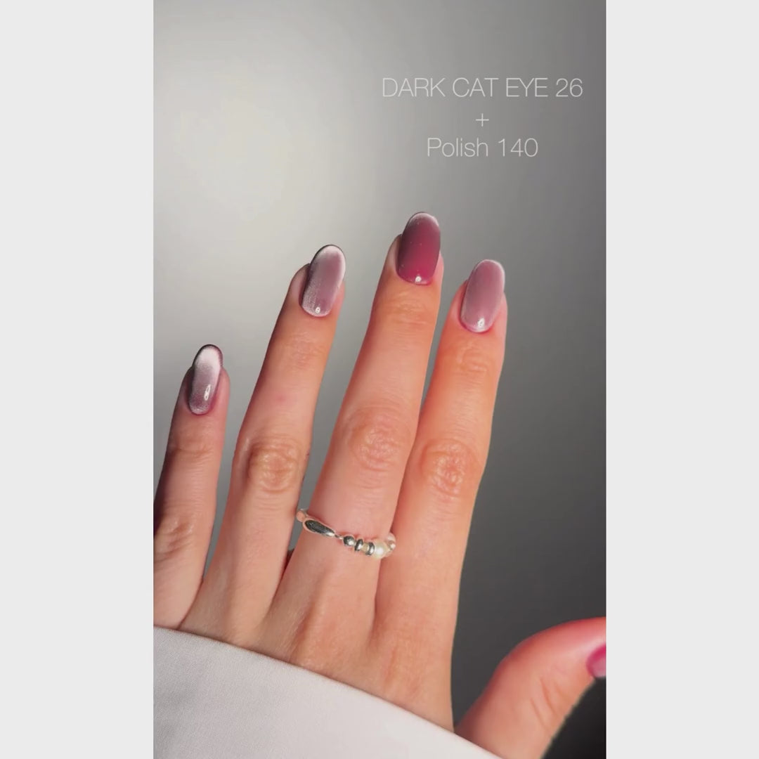 Esmalte Semipermanente Dark Cat Eye, Nº 26, 10 ml