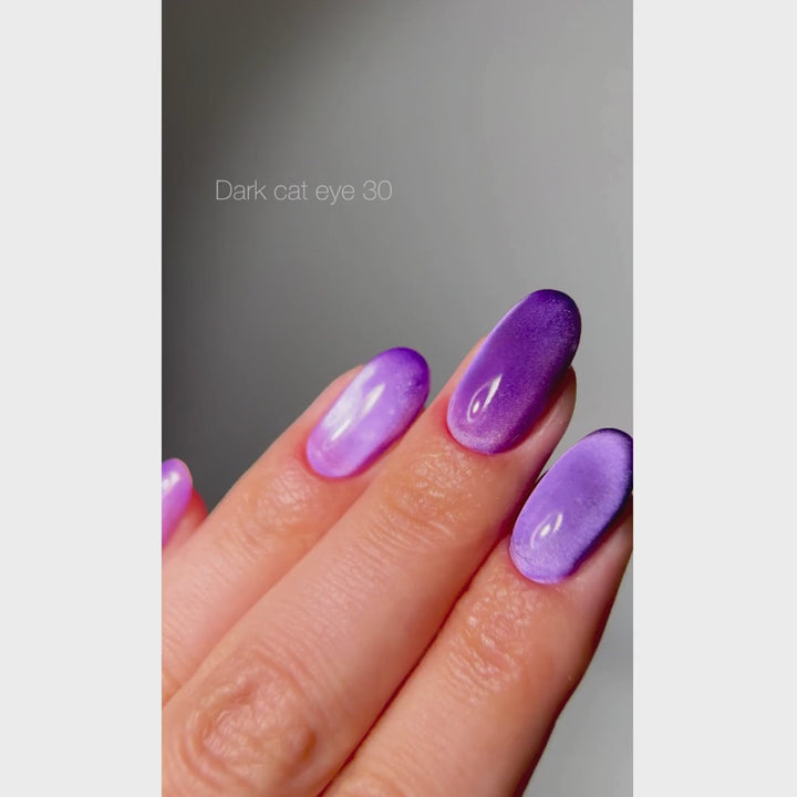 Dark Gel Polish Cat Eye 30, 10 ml