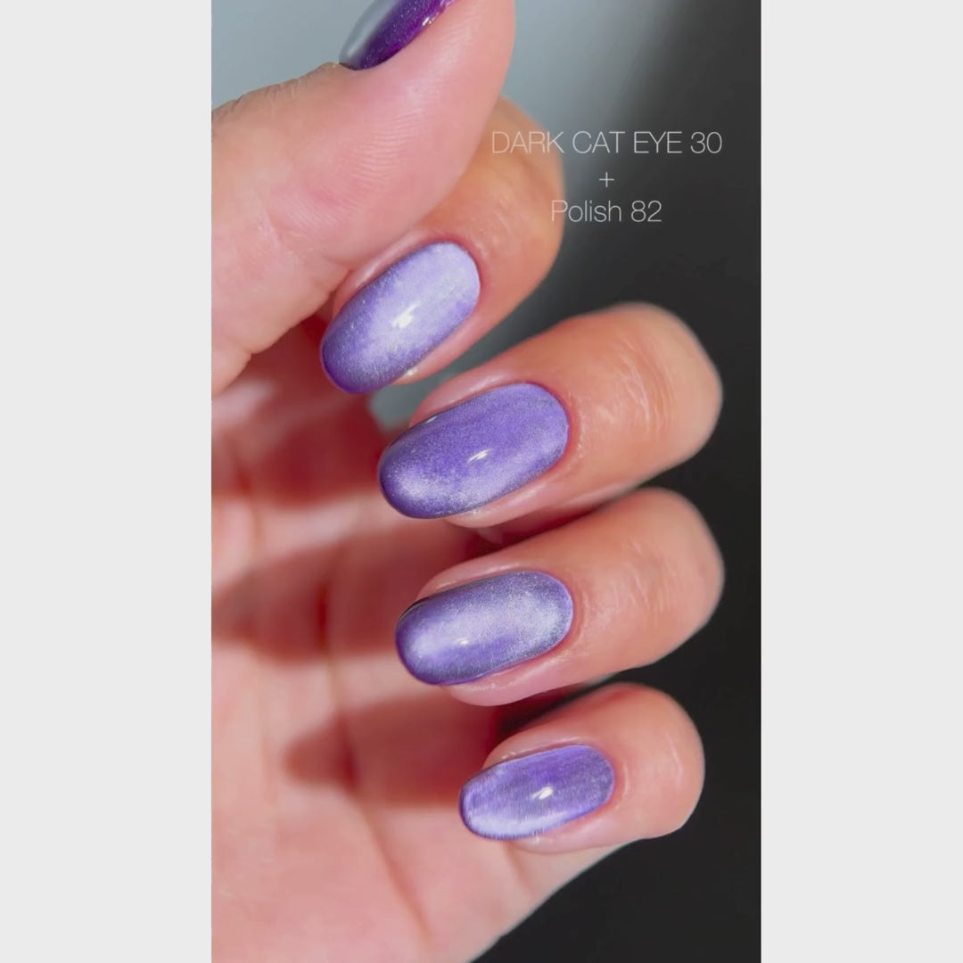 Dark Gel Polish Cat Eye 30, 10 ml