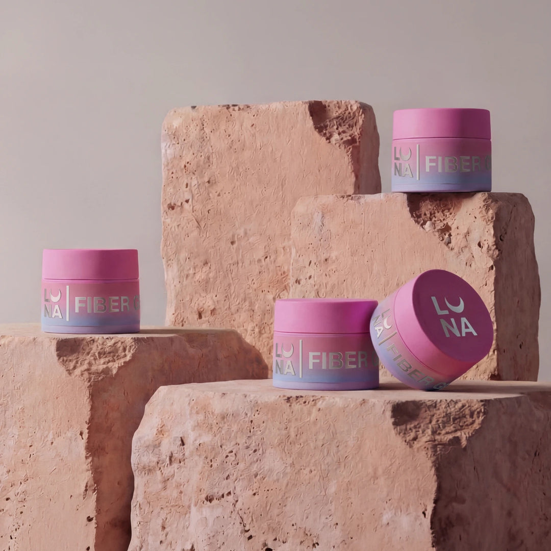 LUNA Fiber Gel - гель с волокнами для ногтей, 5 мл