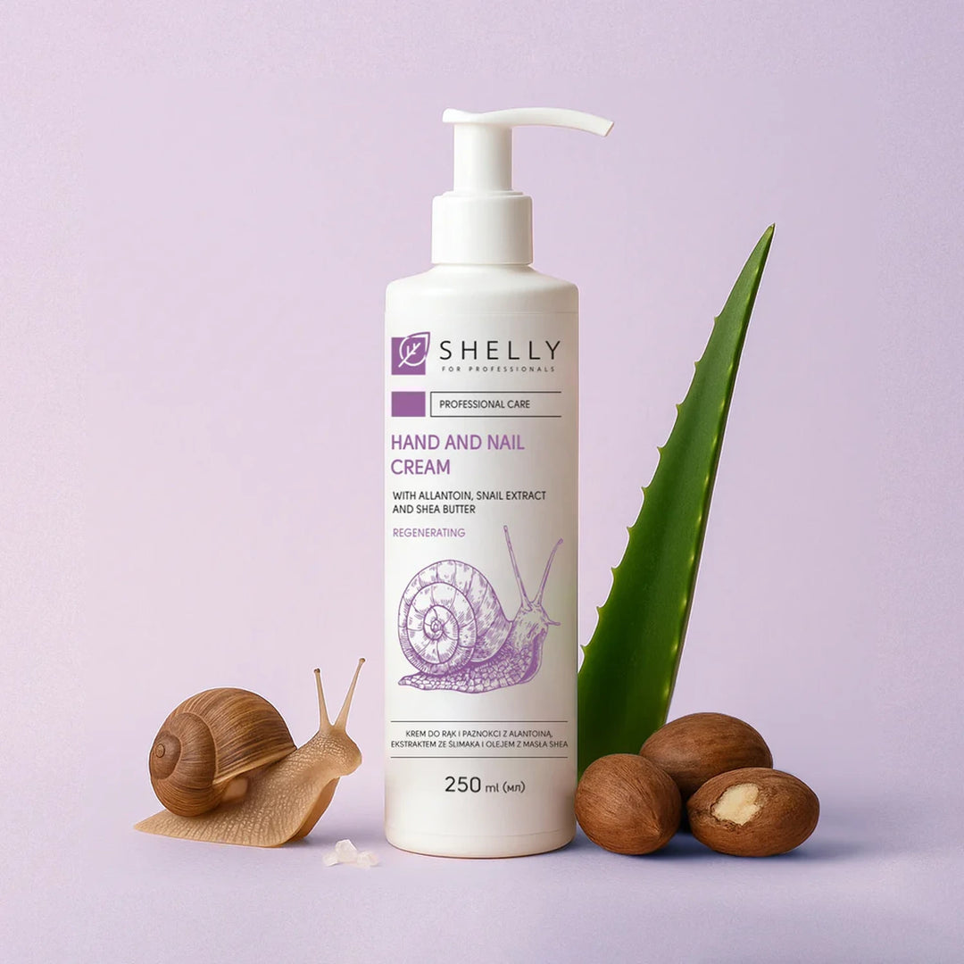 SHELLY Hand- und Nagelcreme, 250 ml, mit Allantoin, Schneckenextrakt und Sheabutteröl - Foto Nr.3