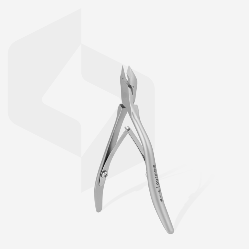 Stainless steel cuticle nipper for manicure and pedicure, 5mm blade, professional nail tool