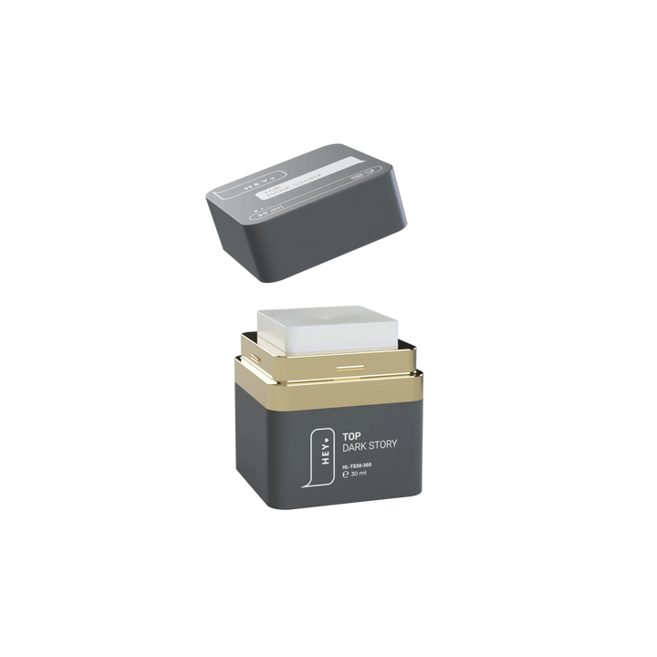 HEYLOVE “Dark Story” Top Coat, 30 ml, glossy top without UV filters, no sticky layer