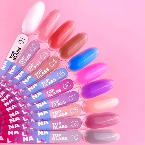 LUNA Glossy No-Wipe Gel Polish Top Coat Top Glass No. 4, 13 ml - Foto č.4