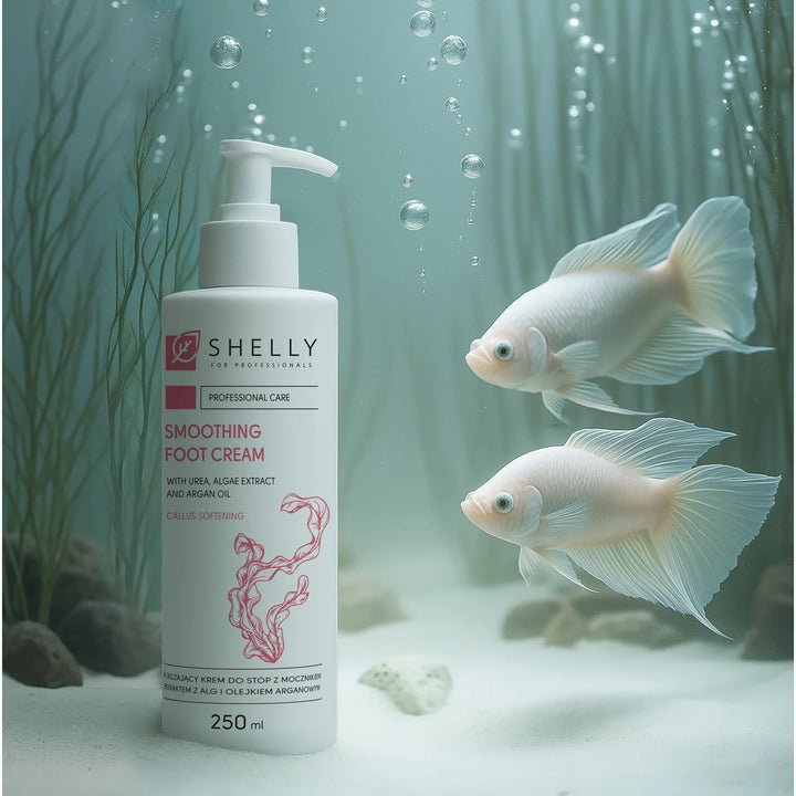 SHELLY regenerační krém na nohy, 250 ml, s ureou, extraktem z řas a arganovým olejem